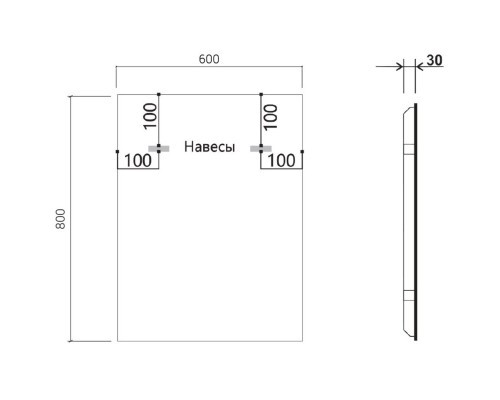 Зеркало 60x80 см Vincea VLM-3VN600