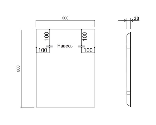 Зеркало 60x80 см Vincea VLM-3VN600-2