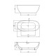 Акриловая ванна 170x81,5 см Vincea VBT-408-1700