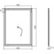 Комплект мебели темный дуб 61,5 см Vincea Gio VMC-2G600RO + VBS-13960 + VLM-2B600