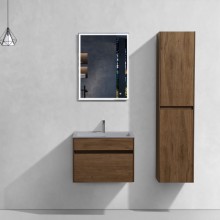 Комплект мебели дуб табачный 60 см Vincea Chiara VMC-2C600TO + VCB-13600G + VLM-3VN600
