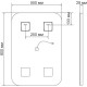 Комплект мебели белый глянец 59,4 см Vincea Paola VMC-2P600GW + VCB-2VP600W + VLM-2D550