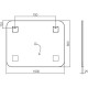 Комплект мебели темный дуб 100 см Vincea Paola VMC-2P100RW + VCB-2VP100W + VLM-2A100