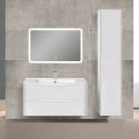 Комплект мебели белый глянец 100 см Vincea Paola VMC-2P100GW + VCB-2VP100W + VLM-2A100