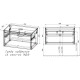 Комплект мебели дуб табачный/бетон 80 см Vincea Mesa VMC-2MS800TB + VBS-105 + VLM-2N600+