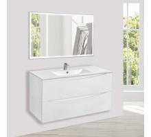 Комплект мебели белый глянец 101,5 см Vincea Mia VMC-2MC100GW + VBS-13100 + VLM-3VN100