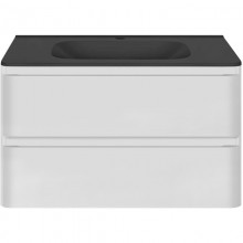 Тумба с раковиной белый глянец 79,4 см Vincea Vico VMC-2V800GW + VCB-2VP800B