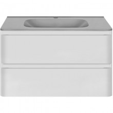 Тумба с раковиной белый глянец 79,4 см Vincea Vico VMC-2V800GW + VCB-2VP800G