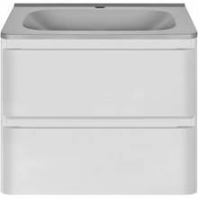 Тумба с раковиной белый глянец 59,4 см Vincea Vico VMC-2V600GW + VCB-2VP600G