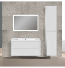 Комплект мебели белый глянец 100 см Vincea Vico VMC-2V100GW + VCB-2VP100W + VLM-2A100