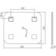 Комплект мебели белый глянец 79,4 см Vincea Paola VMC-2P800GW + VCB-2VP800W + VLM-2A800