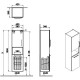 Пенал подвесной кордоба с бельевой корзиной L VitrA Root 68009