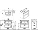 Тумба с раковиной белый матовый 80,5 см Vitra Root Classic 68869