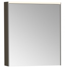 Зеркальный шкаф 62x69,5 см антрацит глянец L Vitra Mirrors 66909