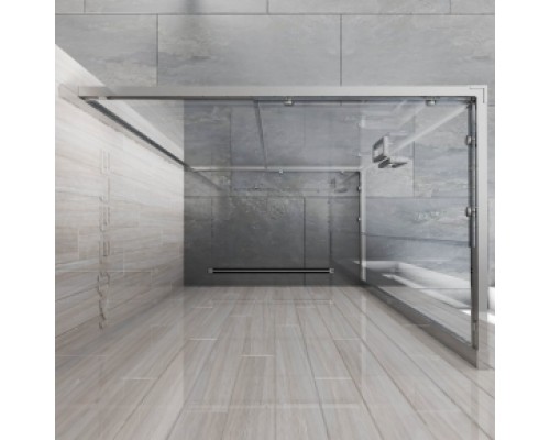 Душевой уголок GUTEWETTER KÜBELE DE019RC 90x80x200 профиль хром матовый