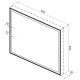 Зеркало 65x40 см черный матовый Wellsee 7 Rays’ Spectrum 172201130