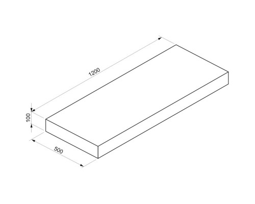 Столешница 120 см белый матовый Wellsee Genuine Tree 162019000