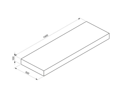 Столешница 140 см белый матовый Wellsee Genuine Tree 162020000