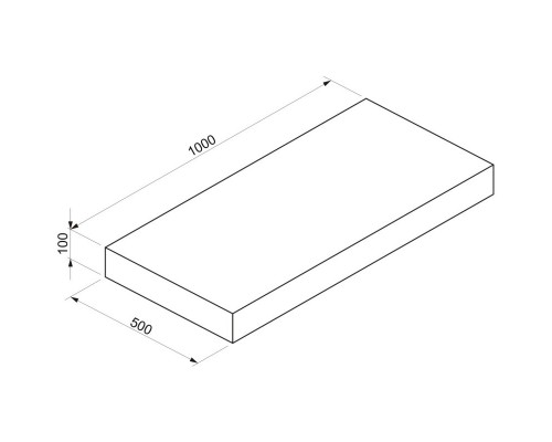 Столешница 100 см черный матовый Wellsee Genuine Tree 162022000