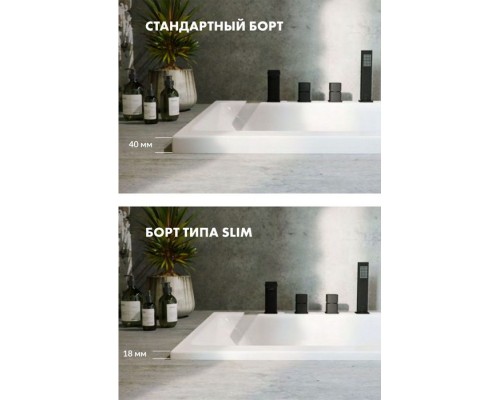 Акриловая ванна 180x80 см Whitecross Layla Slim 0122.180080.100 Elit-san.ru