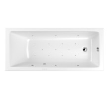 Акриловая гидромассажная ванна 159,5x70 см Whitecross Wave Slim 0111.160070.100.RELAX.CR