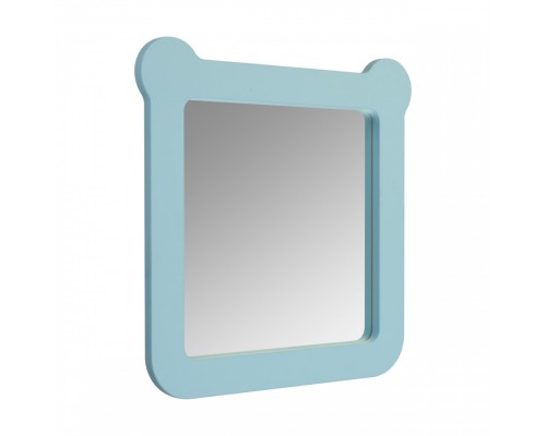 Зеркало КАСПЕР МИШКА, квадратное, голубой матовый