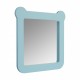 Зеркало КАСПЕР МИШКА, квадратное, голубой матовый
