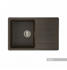 Мойка для кухни Аманда 780x510x211 мм, прямоуг. с крылом, кофе