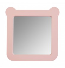 Зеркало КАСПЕР МИШКА, квадратное, розовый матовый