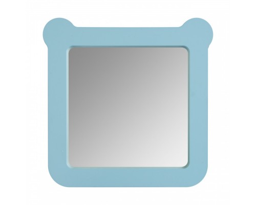 Зеркало КАСПЕР МИШКА, квадратное, голубой матовый