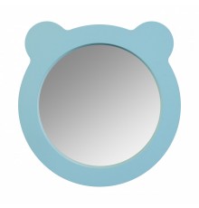 Зеркало КАСПЕР МИШКА , круглое, голубой матовый