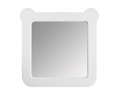 Зеркало КАСПЕР МИШКА, квадратное, белый матовый