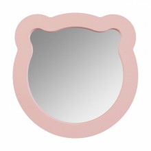 Зеркало КАСПЕР МИШКА, фигурное, розовый матовый