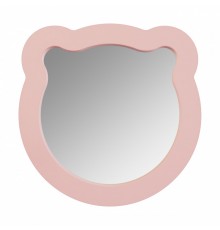 Зеркало КАСПЕР МИШКА, фигурное, розовый матовый