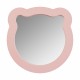 Зеркало КАСПЕР МИШКА, фигурное, розовый матовый