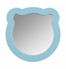 Зеркало КАСПЕР МИШКА, фигурное, голубой матовый