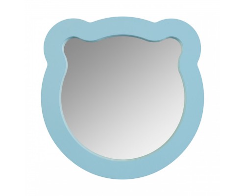 Зеркало КАСПЕР МИШКА, фигурное, голубой матовый