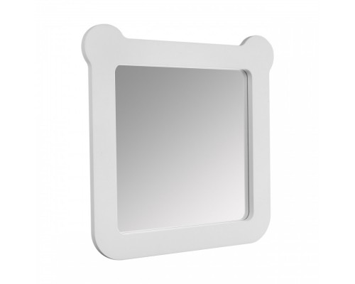 Зеркало КАСПЕР МИШКА, квадратное, белый матовый