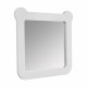 Зеркало КАСПЕР МИШКА, квадратное, белый матовый