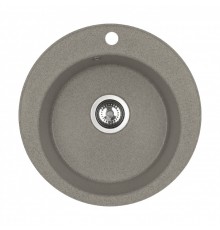 Мойка кухонная ШЕЛЛИ 50, круглая, серый шелк