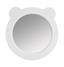 Зеркало КАСПЕР МИШКА , круглое, белый матовый