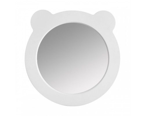 Зеркало КАСПЕР МИШКА , круглое, белый матовый