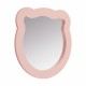 Зеркало КАСПЕР МИШКА, фигурное, розовый матовый