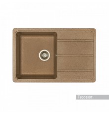 Мойка для кухни Аманда 780x510x211 мм, прямоуг. с крылом, терракот