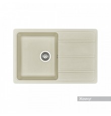 Мойка для кухни Аманда 780x510x211 мм, прямоуг. с крылом, жемчуг