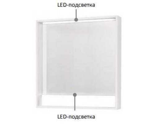 Зеркало белый глянец 80x85 см Акватон Капри 1A230402KP010