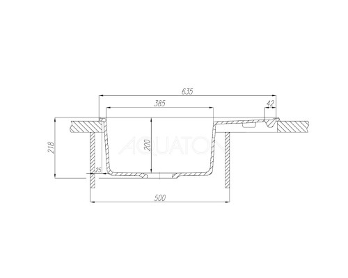 Кухонная мойка Акватон Делия графит 1A718632DE210