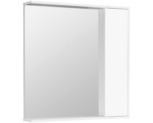 Зеркальный шкаф 80x83,3 см белый глянец R Акватон Стоун 1A228302SX010