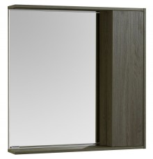 Зеркальный шкаф 80x83,3 см грецкий орех R Акватон Стоун 1A228302SXC80