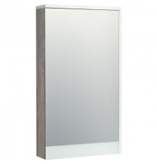 Зеркальный шкаф белый глянец/дуб навара 45,9x81,9 см Акватон Эмма 1A221802EAD80